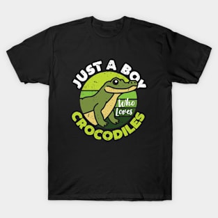 Just A Boy Who Loves Crocodiles T-Shirt